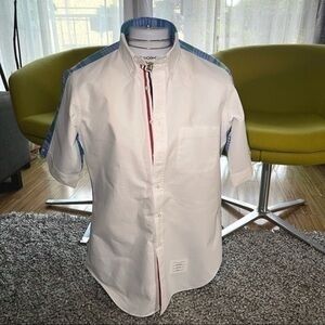 THOM BROWNE Mens Short Sleeve Shirt Size 4